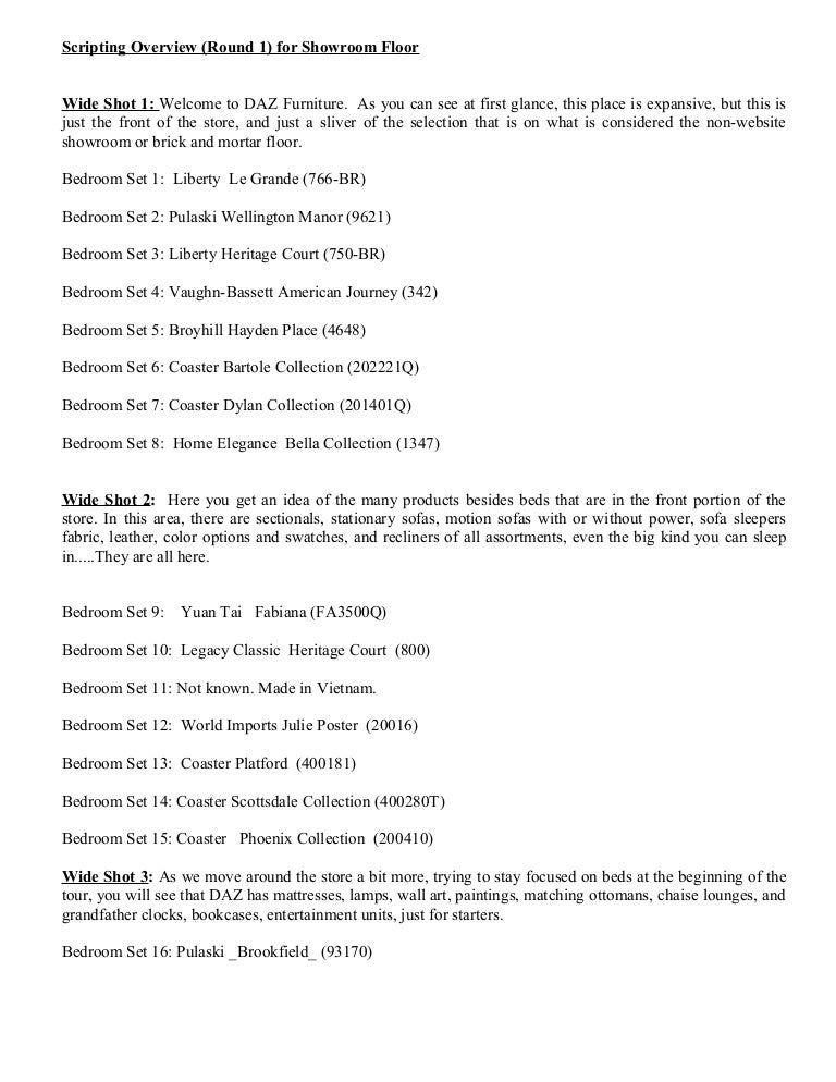 Scripting Overview Round 1