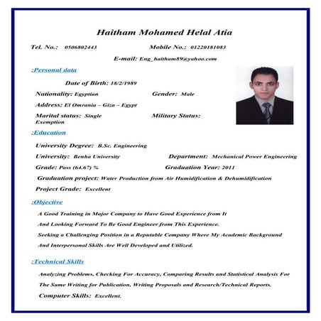 haitham cv