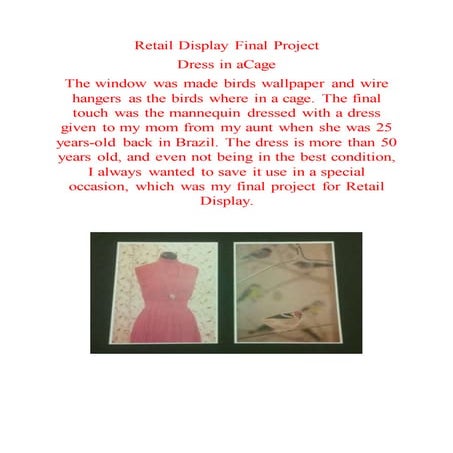 Retail Display Final Project