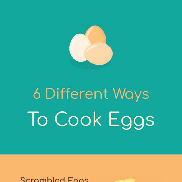 6 different ways to cook eggs