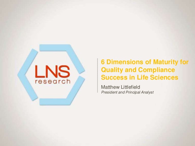 6 Dimensions Of Quality Management Maturity