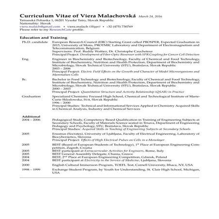 CV_2015 Without List of Publications