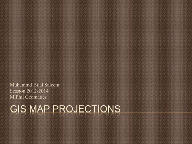 GIS Map Projection