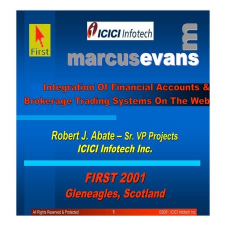 Presentation - FIRST 2001 Conference