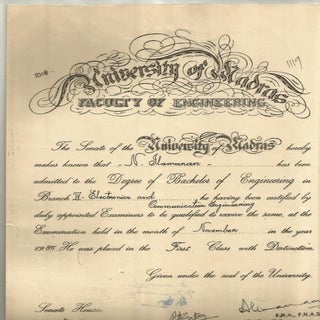 Degree Certificate