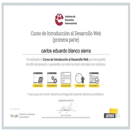 Introduccion al Desarrollo Web