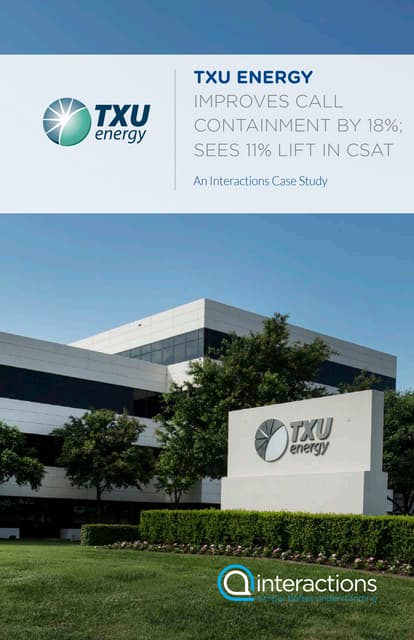 Good-to-Great-A-Customer-Success-Story-with-TXU-Energy-1 | PDF