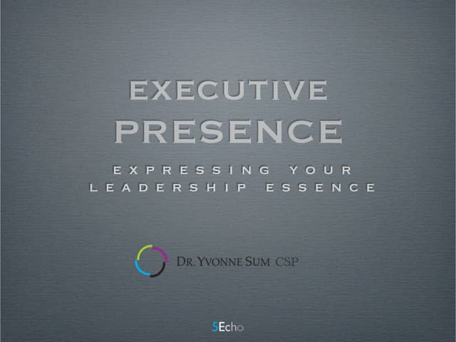 Executive Presence 