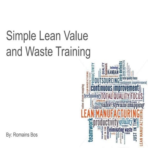 Simple Lean Value and Waste Training