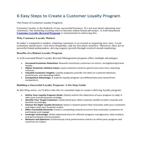 6 Easy Steps to Create a Customer Loyalty.pdf
