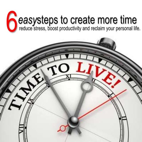 6 easy steps to create more time
