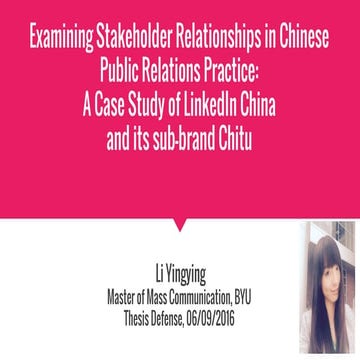 Li Yingying-- Master Thesis Defense
