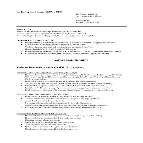 Audrey Cooper Resume 2015