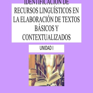 identificacion de recursos linguisticos en la elaboracion de textos ...