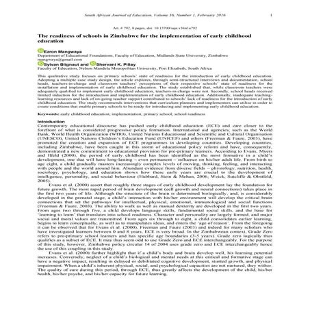 Philippines: Early Childhood Care and Education Programmes (ECCE) | PDF