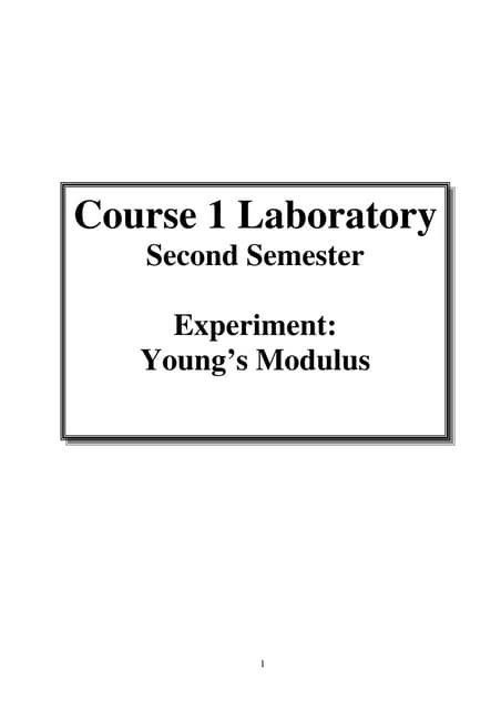 6 Elasticity Young S Modulus Pdf Physics Science 6 Elasticity Young S Modulus Pdf Physics Science