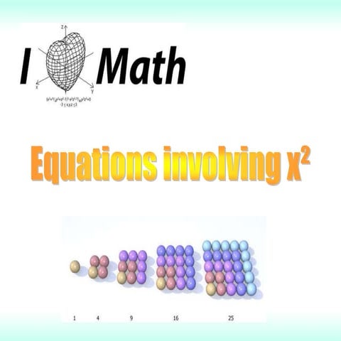 6) Equations involving x².pptx