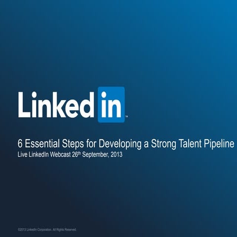 6 essential steps to talent pipeline success