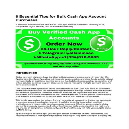 6 Essential Tips for Bulk Cash App Account Purchases.docx