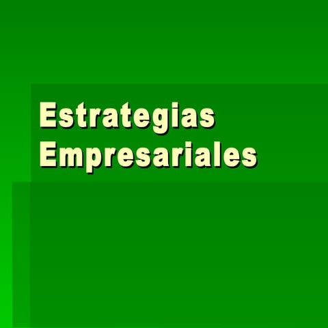 6 Estrategias Empresariales