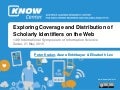 Exploring Coverage and Distribution of Scholarly Identifiers on the Web