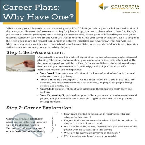 Why You Need a Career Plan
