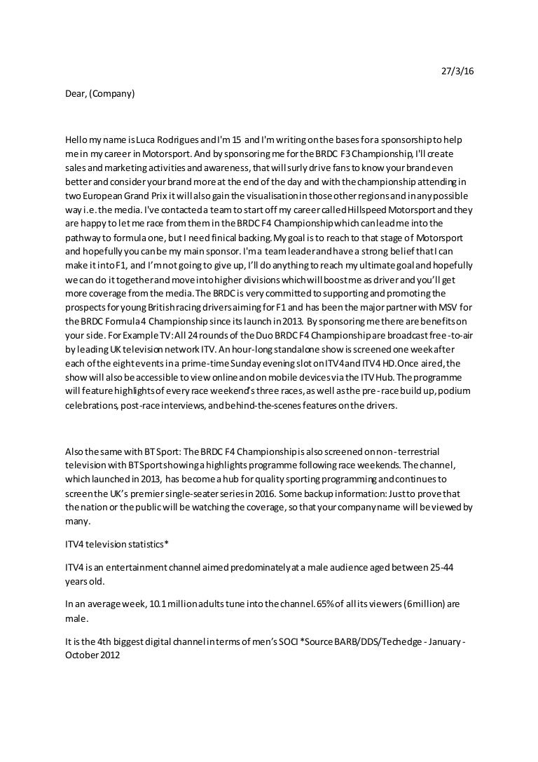 Sponsorship Letter (Improved)