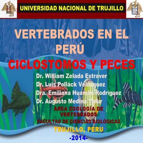 Cordados ciclóstomos y peces del Perú (2014)