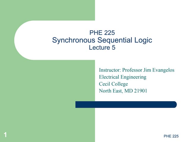 Lecture 5 Synchronous Sequential Logic