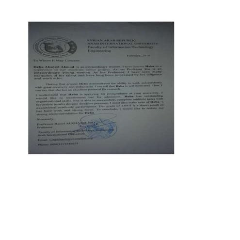 bassel alkhatib recommendation 