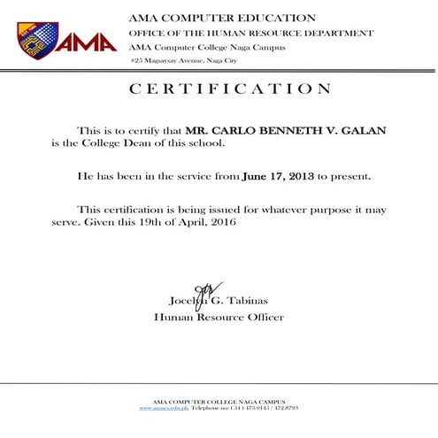 WHAT IS A CENTRAL SERVICE CERTIFICATION visual data 6