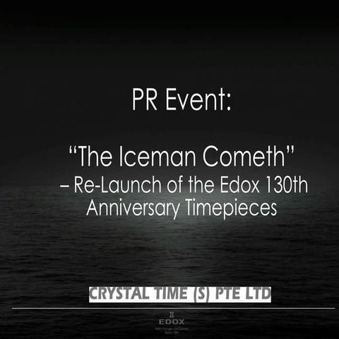 PRAWARDS15 EDOX  for Product Relaunch Supporting PPT