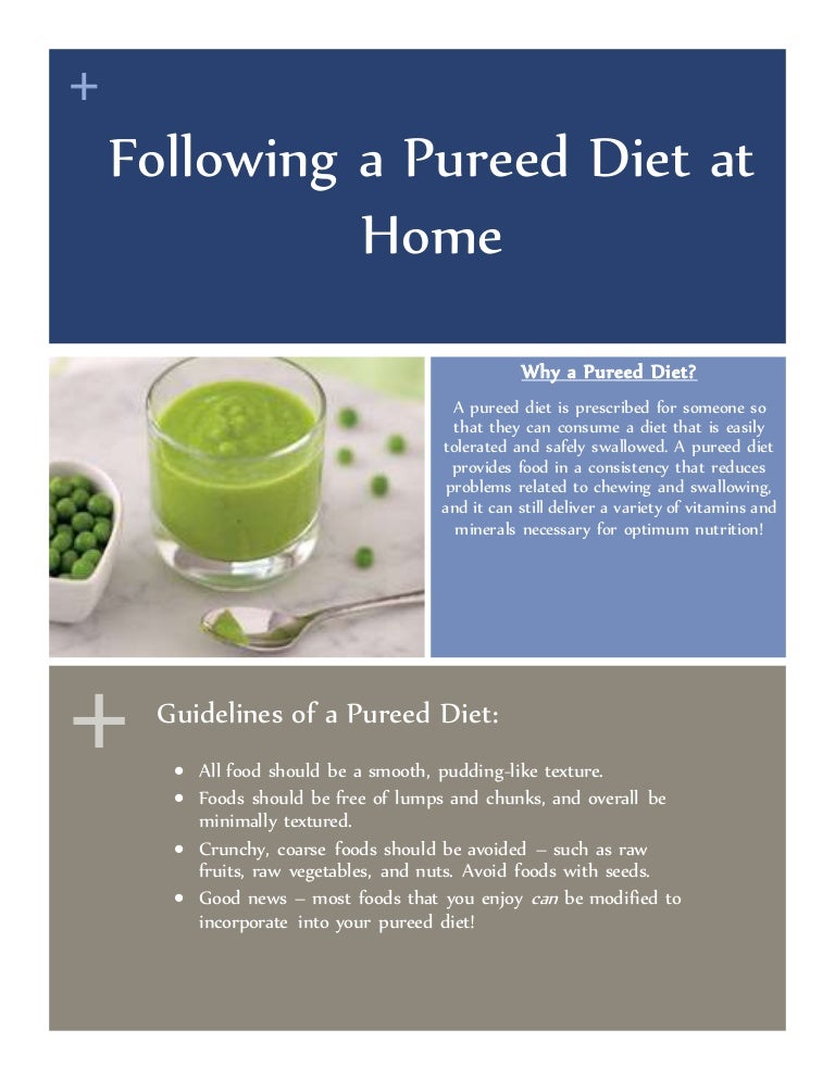 Pureed Diet Handout