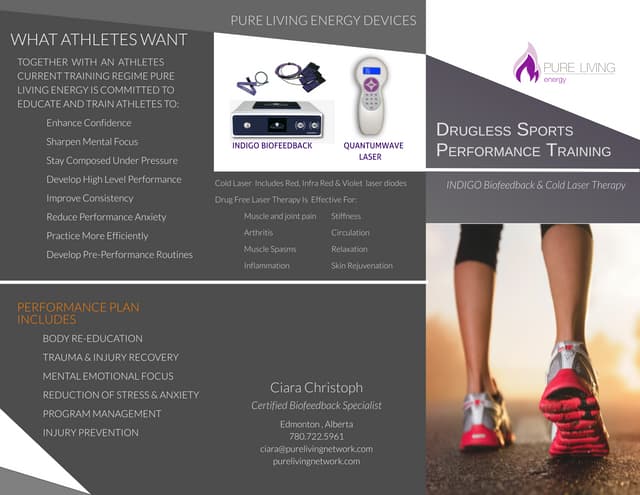 Drugless Sport Perofrmance Training tri-fold
