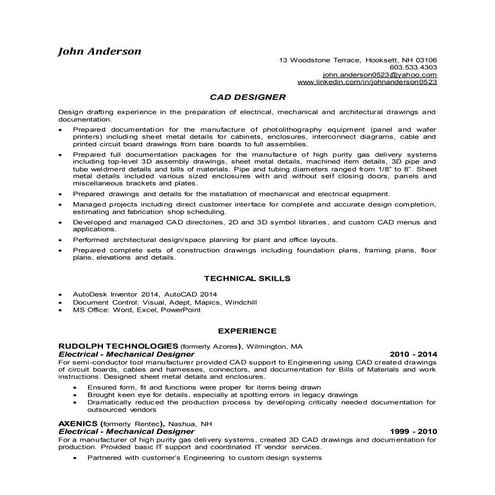 John Anderson Resume 2015 | DOCX