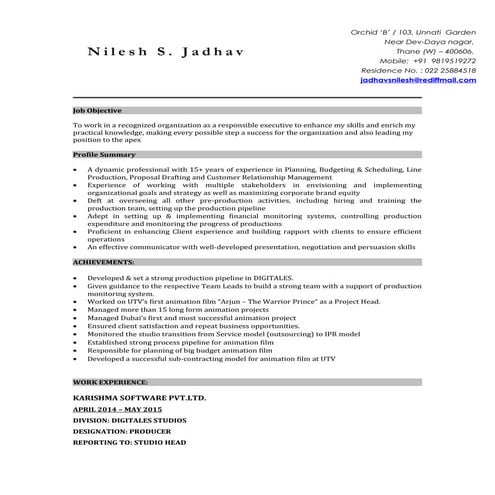 Nilesh_Resume