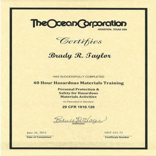 40 Hr Hazwoper