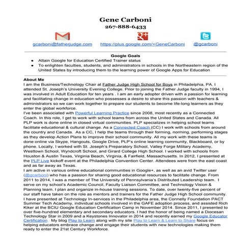 CarboniGoogleTrainerResume