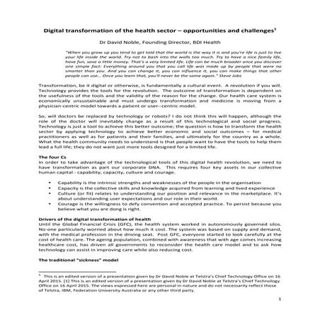 FINAL APPROVED Digital transformation of the health sector - summary record o...