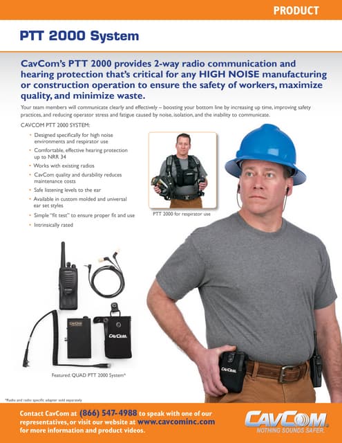 Sensear SM1 Ear Muff Brochure | PDF
