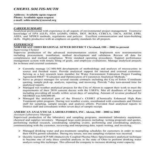 Cheryl Soltis-Muth Resume 9-26-16 LI