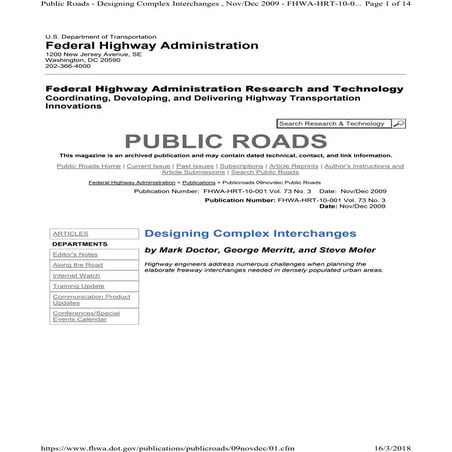 6 fhwa designing complex interchanges   public roads