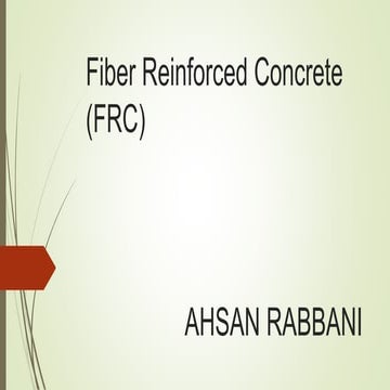 fiber reinforced concrete