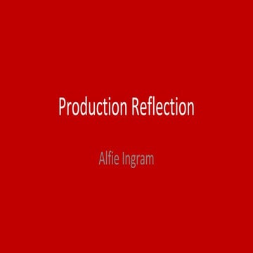6) fmp production reflection