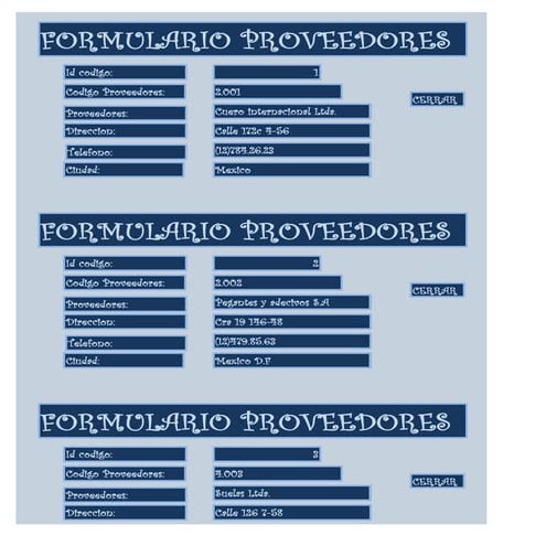 6 formularios proveedores