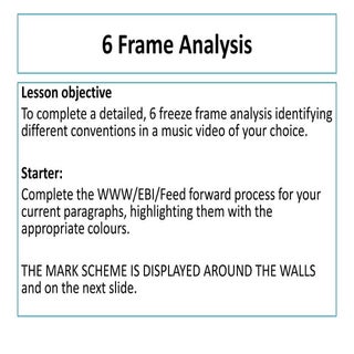 6 frame analysis