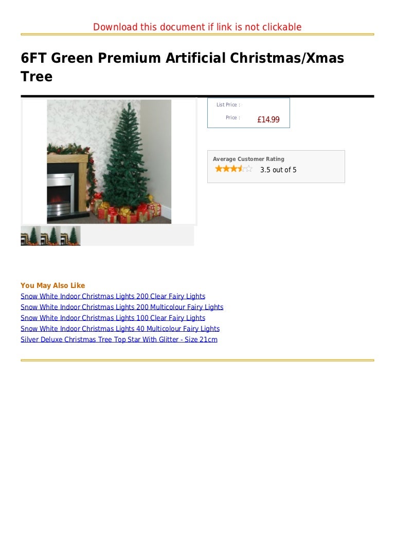 6 foot artificial christmas tree with lights
