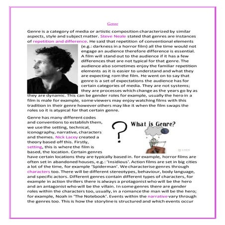 6) genre document done