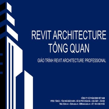 Giáo trình Revit Architecture - Bài 1