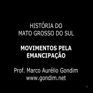 História do Mato Grosso do Sul Movi...